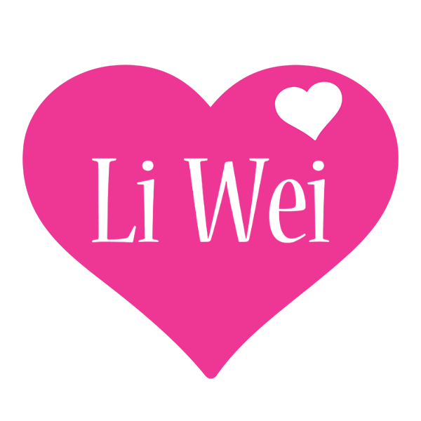Li Wei love-heart logo